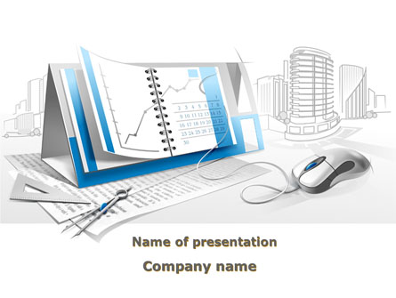 Electronic Calendar Presentation Template, Master Slide