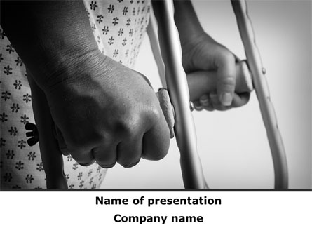 Crutches Presentation Template, Master Slide