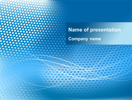 Blue Abstract Grid surface Presentation Template, Master Slide