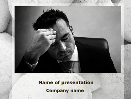 Headache From The Problems Presentation Template, Master Slide