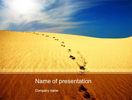 Traces In The Sand Presentation Template, Master Slide