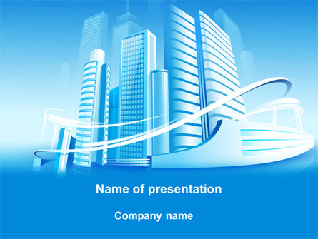 Blue City Presentation Template, Master Slide