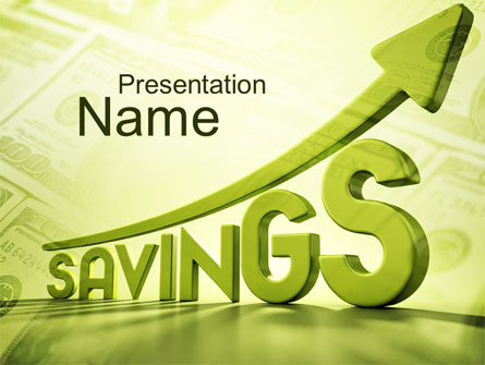 Rise Of Savings Presentation Template, Master Slide