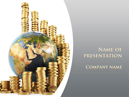 World Financial Reserves Presentation Template, Master Slide