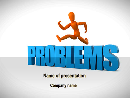 Jumping Over Problems Presentation Template, Master Slide
