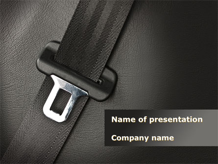 Seat Belt Presentation Template, Master Slide