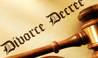 Divorce Decree With Gavel Presentation Template