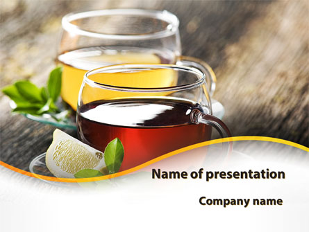 Two Cups Of Tea Presentation Template, Master Slide