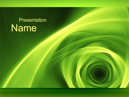 Green Whirlpool Presentation Template, Master Slide