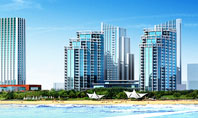 Modern Resort On A Seashore Presentation Template