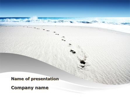 Footprints On The Dune Presentation Template, Master Slide