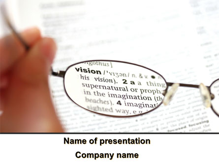 Project Vision Presentation Template, Master Slide