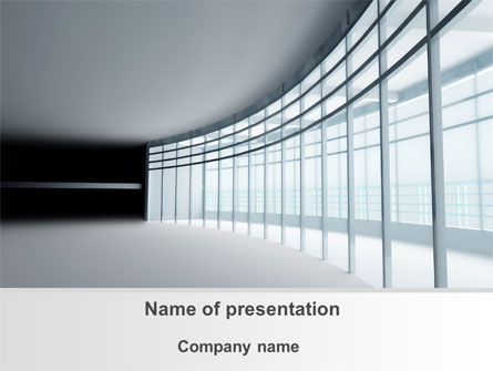 Glassed-in Gallery Presentation Template, Master Slide