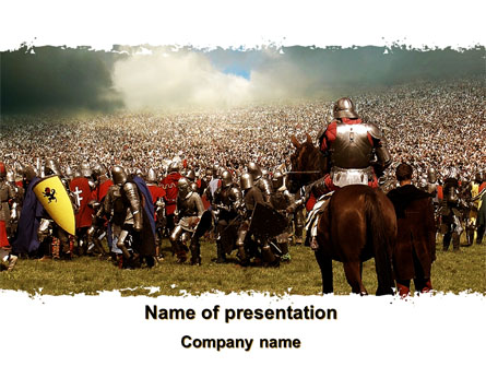 The Great Battles of the Middle Ages Presentation Template, Master Slide