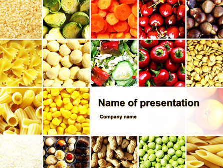 Vegetarian Foods Presentation Template, Master Slide