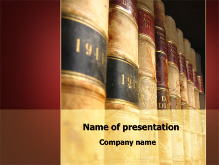 Tomes on the Bookshelf Presentation Template, Master Slide