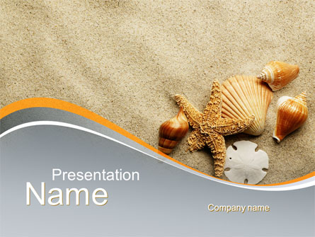 Shells And Starfish Presentation Template, Master Slide