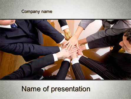 Working Collaboration in the Team Presentation Template, Master Slide