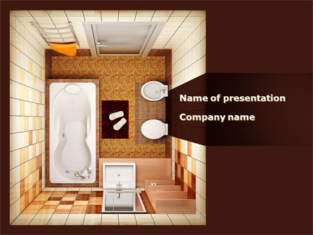 Plan Of Bathroom Presentation Template, Master Slide