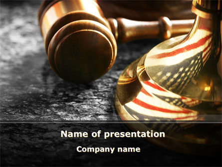 American Justice Presentation Template, Master Slide