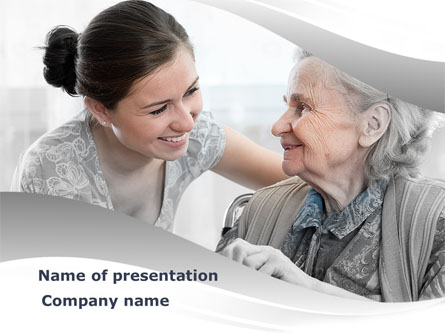 Elderly People Care Presentation Template, Master Slide