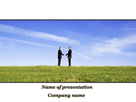 Face to Face Business Meeting Presentation Template, Master Slide