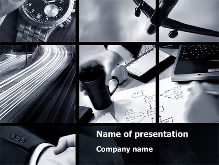 Business Activity Collage Presentation Template, Master Slide