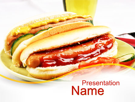 Yummy Hot-Dog Presentation Template, Master Slide