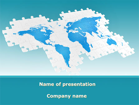 Wide World Jigsaw Presentation Template, Master Slide