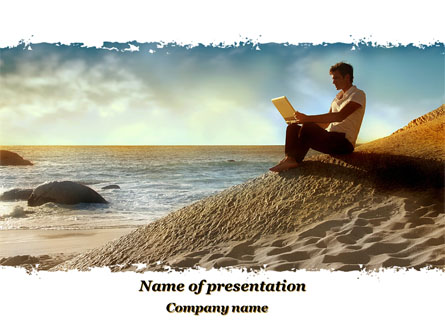 Be In Contact Presentation Template, Master Slide