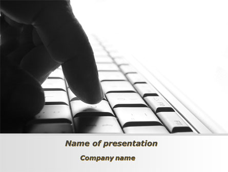 Typing Text Presentation Template, Master Slide