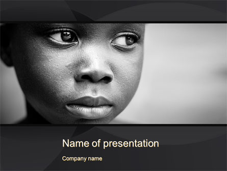 Black Boy Presentation Template, Master Slide