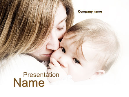 Kiss Your Baby Presentation Template, Master Slide