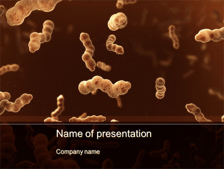 Escherichia Coli In Liquid Presentation Template, Master Slide