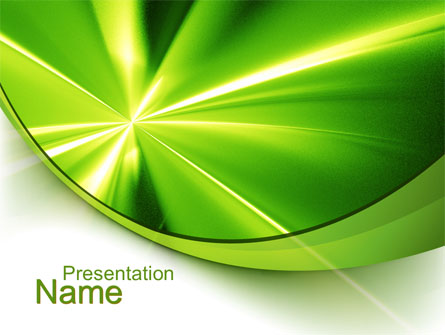 Abstract Green Sparkles Presentation Template, Master Slide