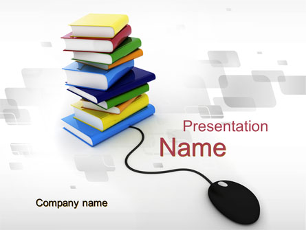 E-Education Presentation Template, Master Slide