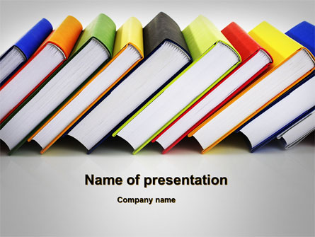 Paper Books Presentation Template, Master Slide