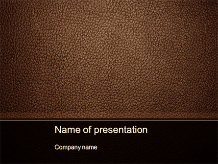 Embossed Leather Cover Presentation Template, Master Slide