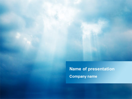 Beams Through Clouds Presentation Template, Master Slide