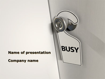 Busy Presentation Template, Master Slide