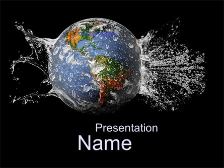 Earth Splash Presentation Template, Master Slide
