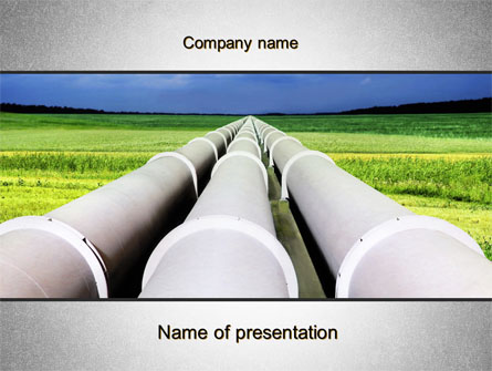 Pipes Perspective Presentation Template, Master Slide