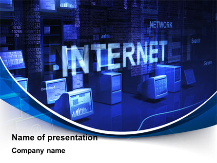 Internet Network Presentation Template, Master Slide