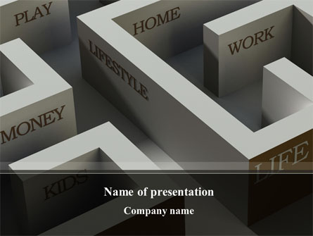 Maze of Life Presentation Template, Master Slide