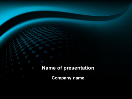 Turquoise Stripe Presentation Template, Master Slide