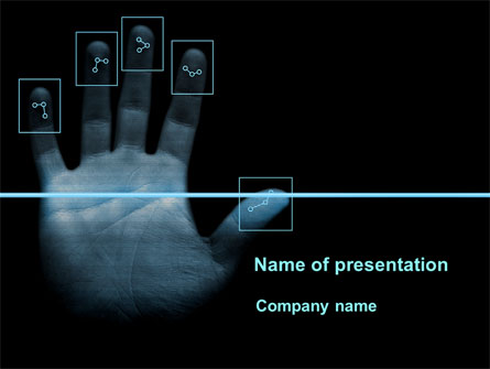 Digital Fingerprinting Presentation Template, Master Slide