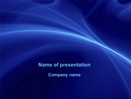 Blue Waves Presentation Template, Master Slide
