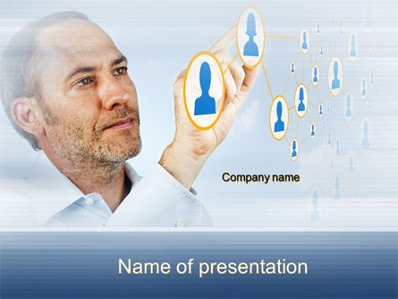 Creating Social Network Presentation Template, Master Slide