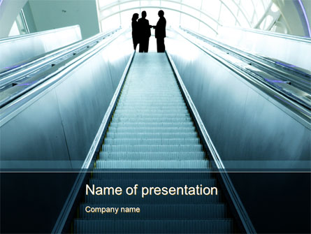 Moving Staircase Presentation Template, Master Slide