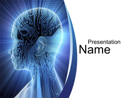 Cybernetic Silhouette Presentation Template, Master Slide